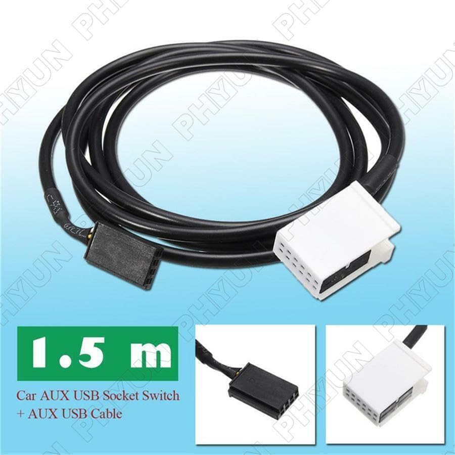 ya 4 8.24 baidi AUX USB Switch+Cable Suitable for BMW E60 E61 E63 E64 E87 E90 E70 F25 F12 F13
