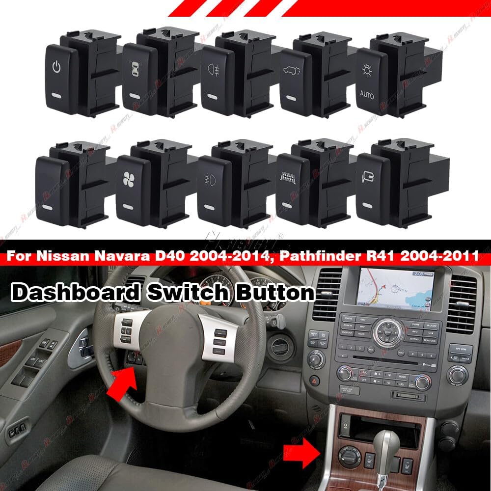 ya 13 9.15 baidi Amber Dashboard Control Switch Button For for Nissan Patrol Titan Pathfinder Navara
