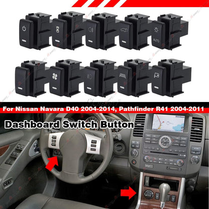 ya 13 9.15 baidi Amber Dashboard Control Switch Button For for Nissan Patrol Titan Pathfinder Navara