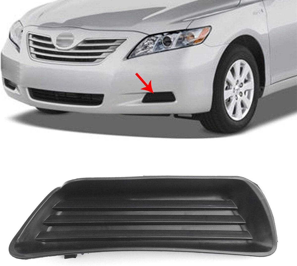 ya 10 9.16 zhengce Fit For 2008-09 for Camry Front Bumper Fog Light Cover W/O FOG Left Side