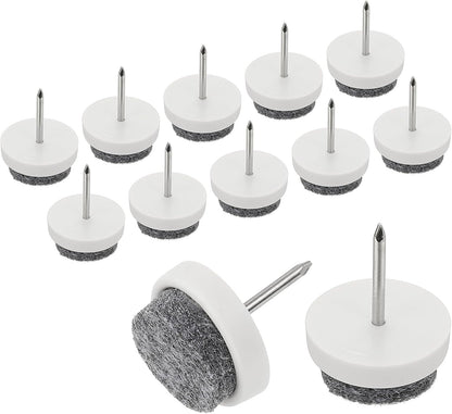 ya 26 10.21 baidi 40 Pcs 0.71 Screw-on Furniture Felt Pad Chair Leg Floor Protectors White