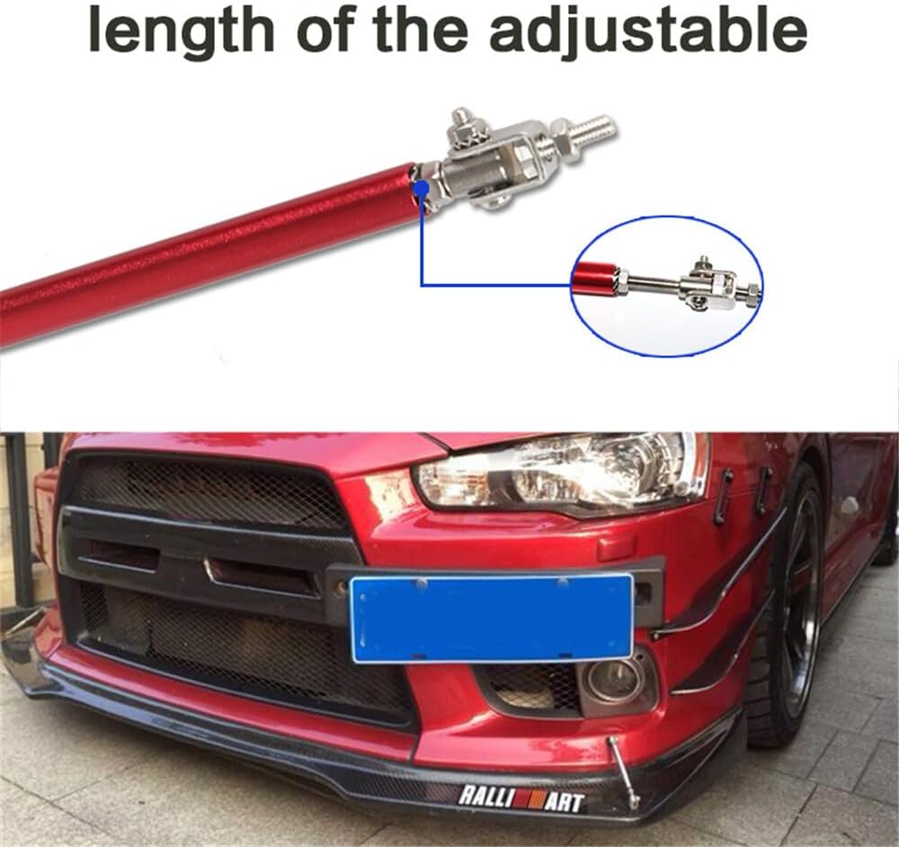 ya 13 9.15 baidi 2psc Racing Adjustable Front Rear Bumper Lip Splitter Support Bar/Pull Rod Kit