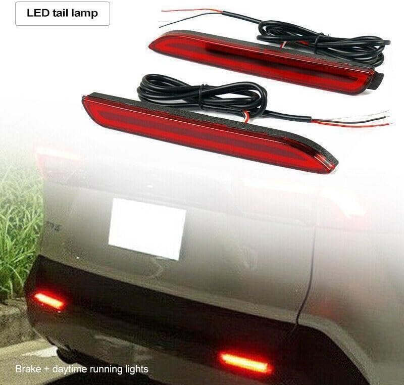 ya 4 8.10 for Toyota RAV4 2019-23 LED Rear Fog Light Tail Bumper brake Driving Light 2X