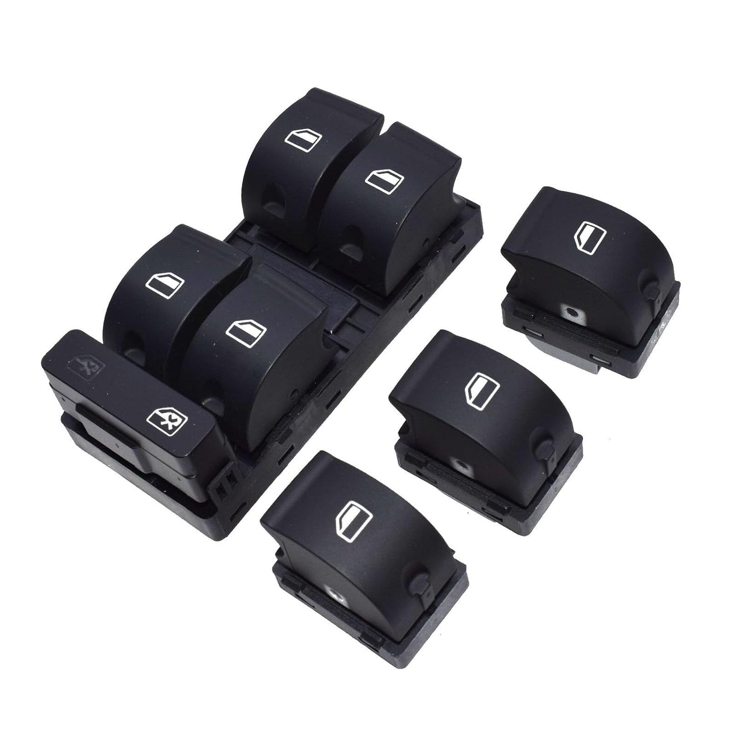 ya 4 8.8.2 4-Piece Master Passenger Power Window Switch Panel Set for Audi A4 2002-2008 