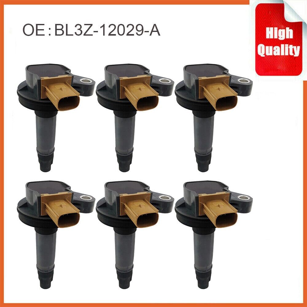ya 4 8.14 6PCS Quality Ignition Coil for Ford Explorer F-150 Flex Taurus/MKT 3.5L