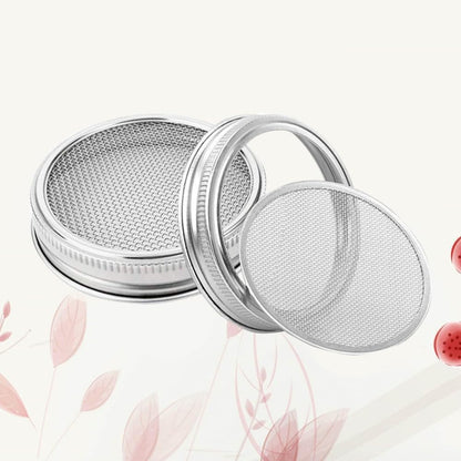 ya 14 9.20 baidi 2 Pcs Sprouting Lids Stainless Steel Food Grade Jar Kit Fermenting-1