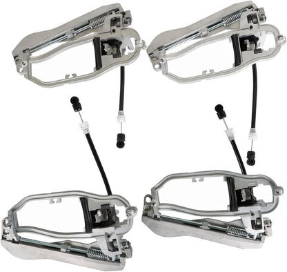 ya 10 9.16 baidi New 4-Piece Set of Front and Rear Door Handle Brackets for 2000-2006 for BMW E53 X5-
