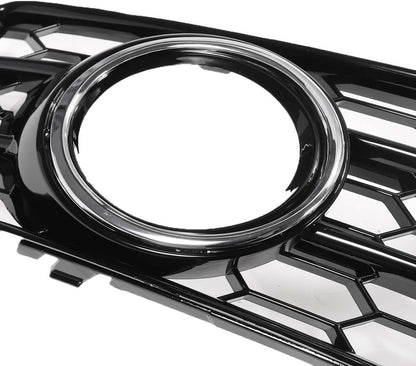 ya 14 9.20 zhengce Left Right Front Fog Light Lamp Grille Honeycomb for Audi A3 8P S Line 2009-1