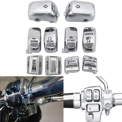 ya 4 8.24 baidi Handlebar switch housing protective cover and 10 button covers suitable for Harley Touring 1996-2013
