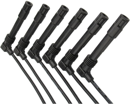 ya 4 8.10 6PCS Ignition Spark Plug Wire Cable for Audi A6 Quattro 2001 Avant 2.8 250079696