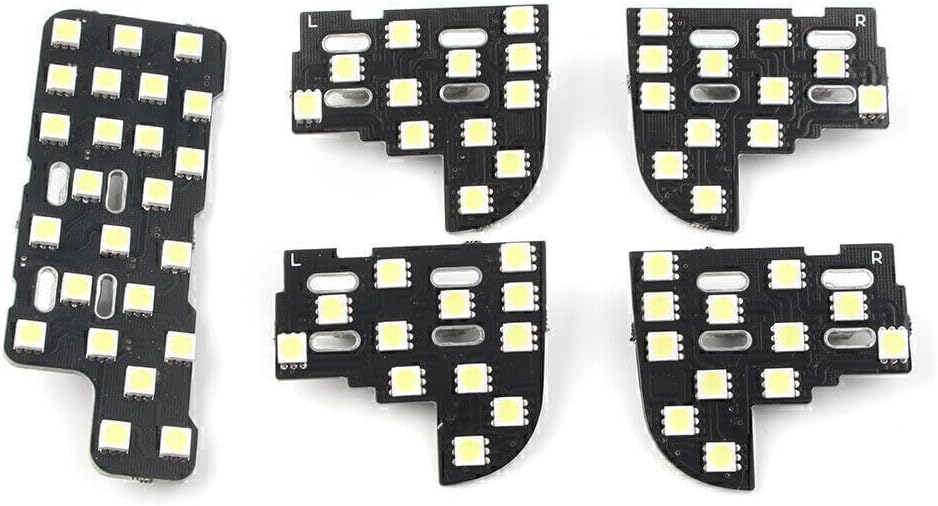 ya 3 8.24 baidi 5 Piece White Car Interior Dome Map Reading Light Bulbs for 2005-2008 for Honda Odyssey 