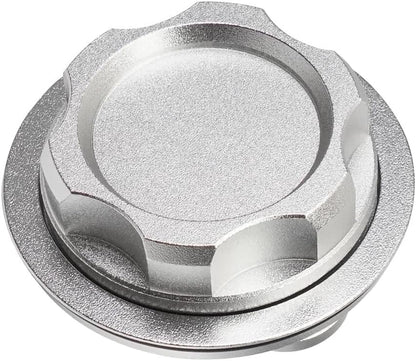 ya 5 8.10 Gas Fuel Filler Cap Flush Install 12 Bolt Fuel Cell Tank Cap Aluminum Silver