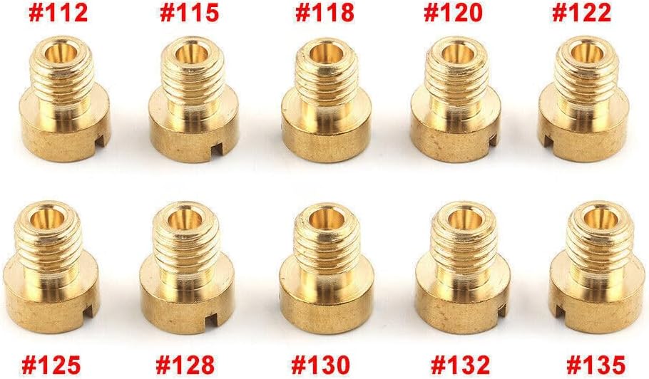 ya 6 8.24 baidi 112-135 M5 Main Jet FIT Dellorto Carburetor SHA SHB UA UB PHBG VHB-CS VHBT-CS