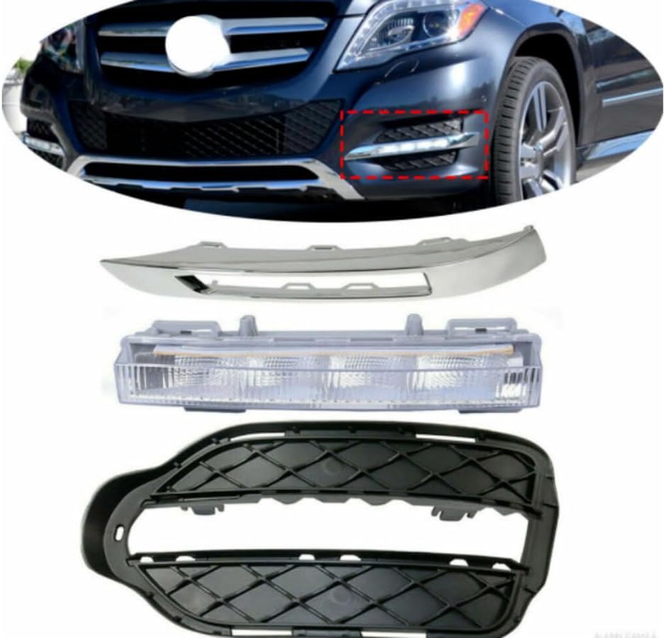 ya 10 9.16 zhengce 3-piece left front fog driving light assembly suitable for X204 GLK350 2013