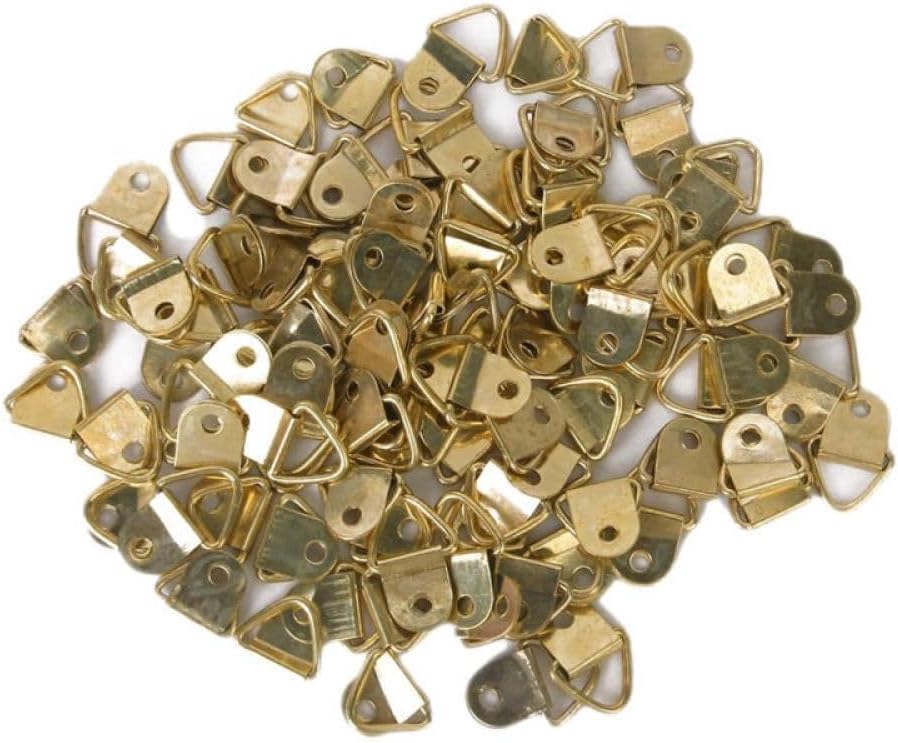 ya 26 10.21 baidi 100PCS Triangle Picture Hanger Photo Frame Hooks Frame Triangle Hanger