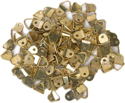 ya 26 10.21 baidi 100PCS Triangle Picture Hanger Photo Frame Hooks Frame Triangle Hanger