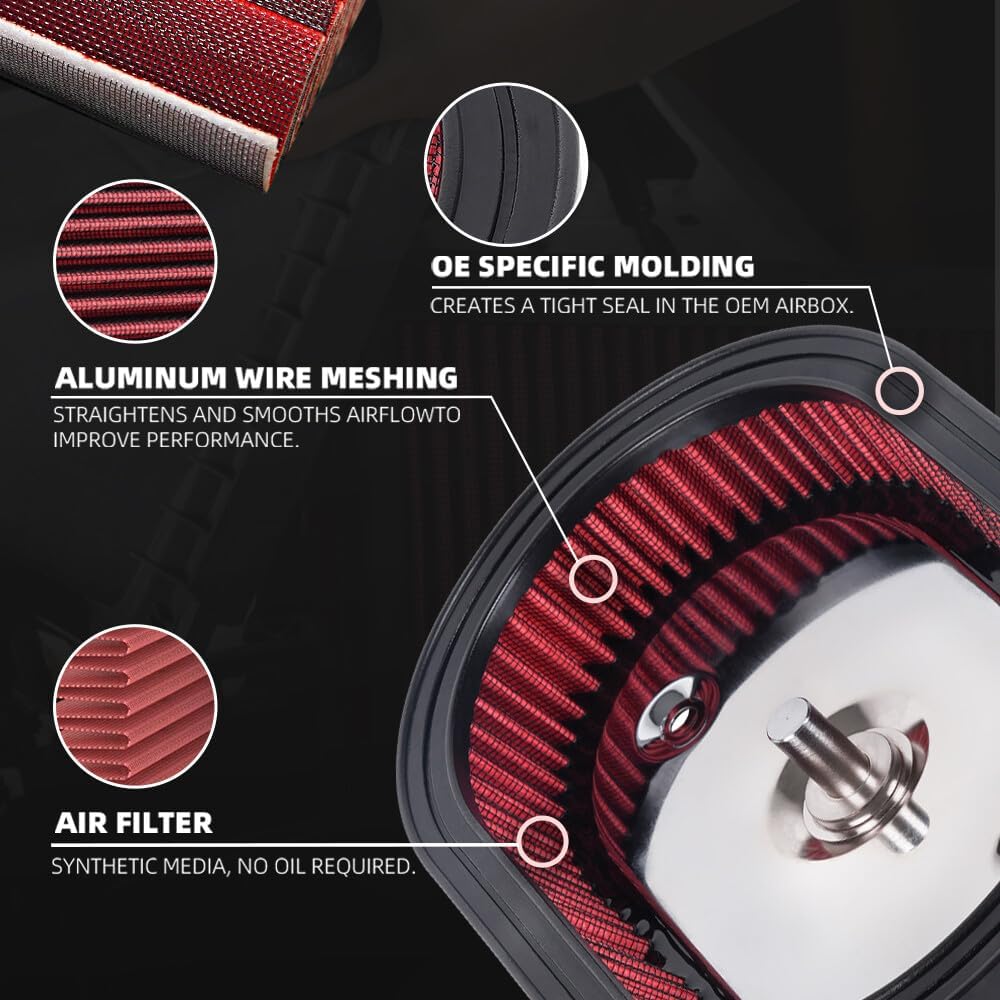 ya 13 9.15 baidi Air Filter Cleaner Element Replacement for Harley M8 Softail 18-23 Touring 17-23