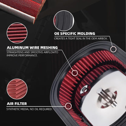 ya 13 9.15 baidi Air Filter Cleaner Element Replacement for Harley M8 Softail 18-23 Touring 17-23