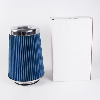ya 13 9.15 baidi 9 Tall 3 3.5 4 Inlet Universal Clamp On Cone High Flow Blue Air Intake Filter