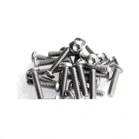 ya 16 10.20 baidi 10/20 Pcs Titanium GR2 Inner Torx Bolts Button Head Screws 2# 4# 6# 8# 10# 1/4