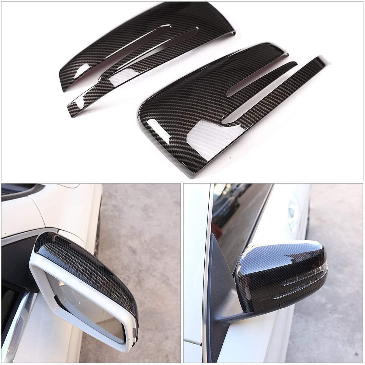 ya 11 9.14 baidiCarbon fiber ABS rearview mirror cover for Mercedes-Benz ABCES CLS CLA GLA GLK-Class -