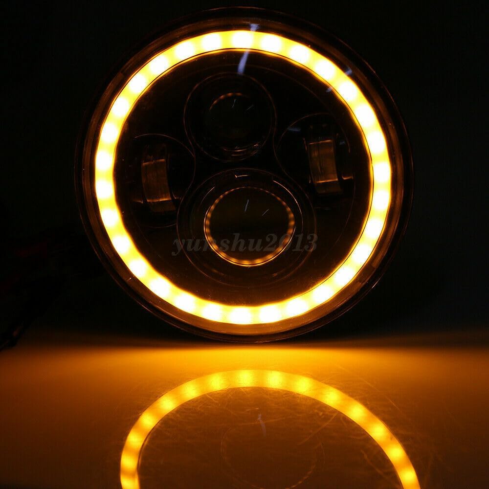 ya 4 8.24 baidi Schwarz 7 Zoll Haupt LED Scheinwerfer Hi/lo f¨¹r Harley for Honda for Jeep for Wrangler