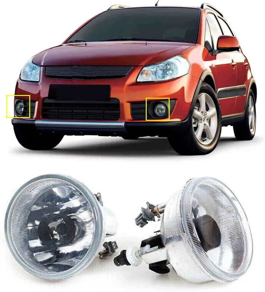 ya 10 9.16 zhengce A pair of left and right front bumper fog lights for Suzuki SX4 2007-2012