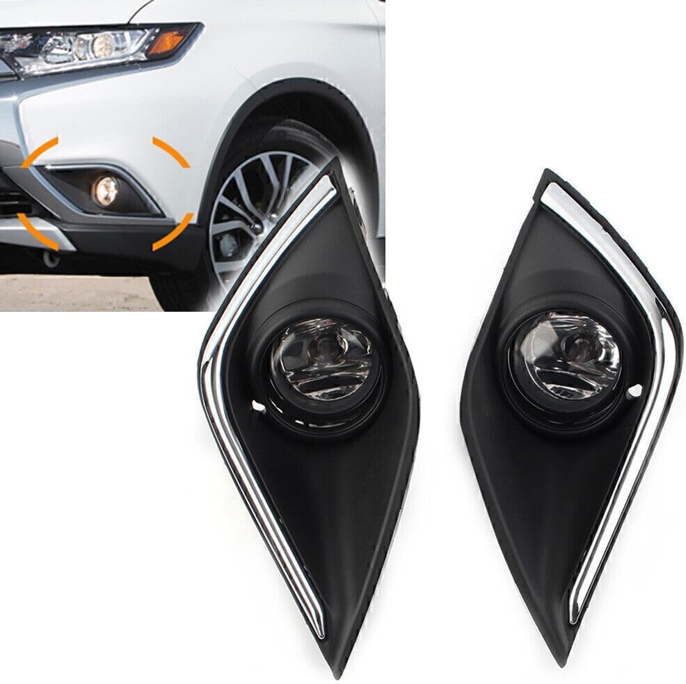 ya 13 9.15 baidi Fog Light Headlight Protector Grille Guard Switch Kit for Outlander 2016-20