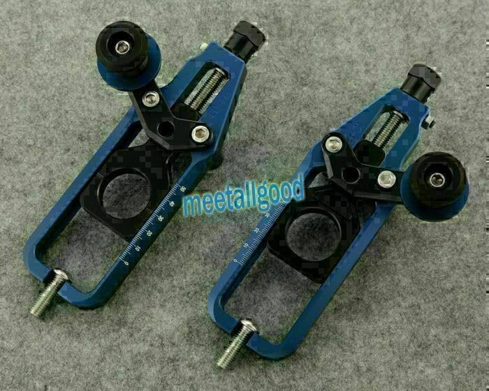 ya 6 8.24 baidi Chain Adjuster Tensioners Fit for Yamaha YZF R1 2009-2012 Blue Motorcycle