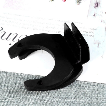 ya 26 10.21 baidi 2 PCS Microphone Wall Hangers Mount Hook Holder (Black)