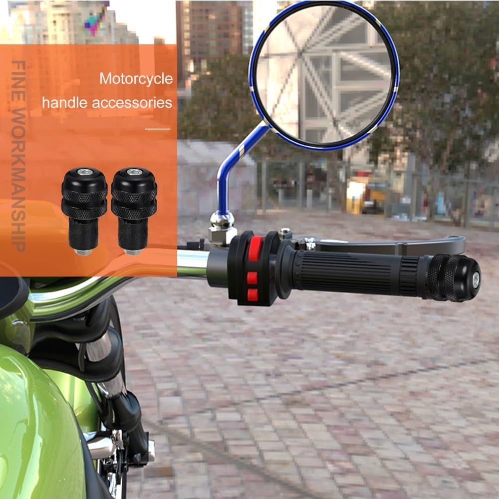 ya 4 8.24 baidi 2 Pcs Bicycle Handlebar Caps Plug Motorbike Accessories Motorcycle Plugs Grip