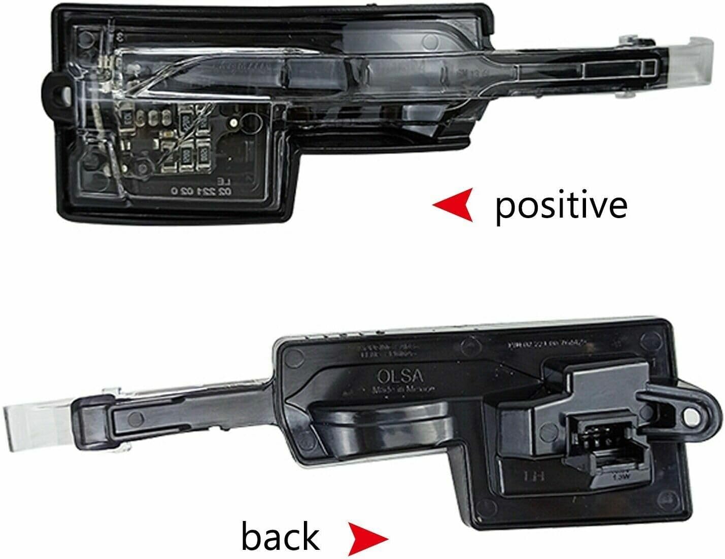 ya 4 8.24 baidi 2x Sequential Amber LED Side Mirror Turn Signal Light for Cadillac XTS 13-18 AT