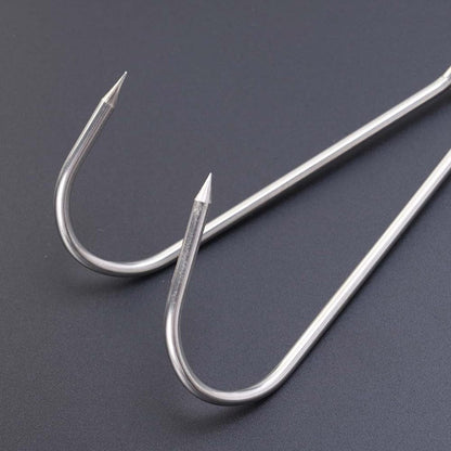 ya 26 10.21 baidi 6 Pcs Bbq Grill Accessories Hook Meat Hanging Rail Hanger Hooks for Drying