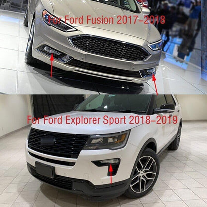 ya 2 8.15 Suitable for 2018-19 for Ford Explorer left front fog light LED daytime running light DRL