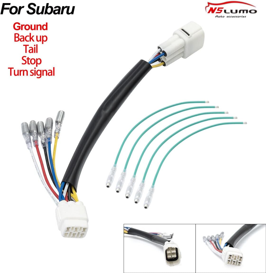 ya 4 8.10 For 2013-17 for Subaru XV for Impreza F1 rear fog light 4th wiring harness 18AWG plug and play 