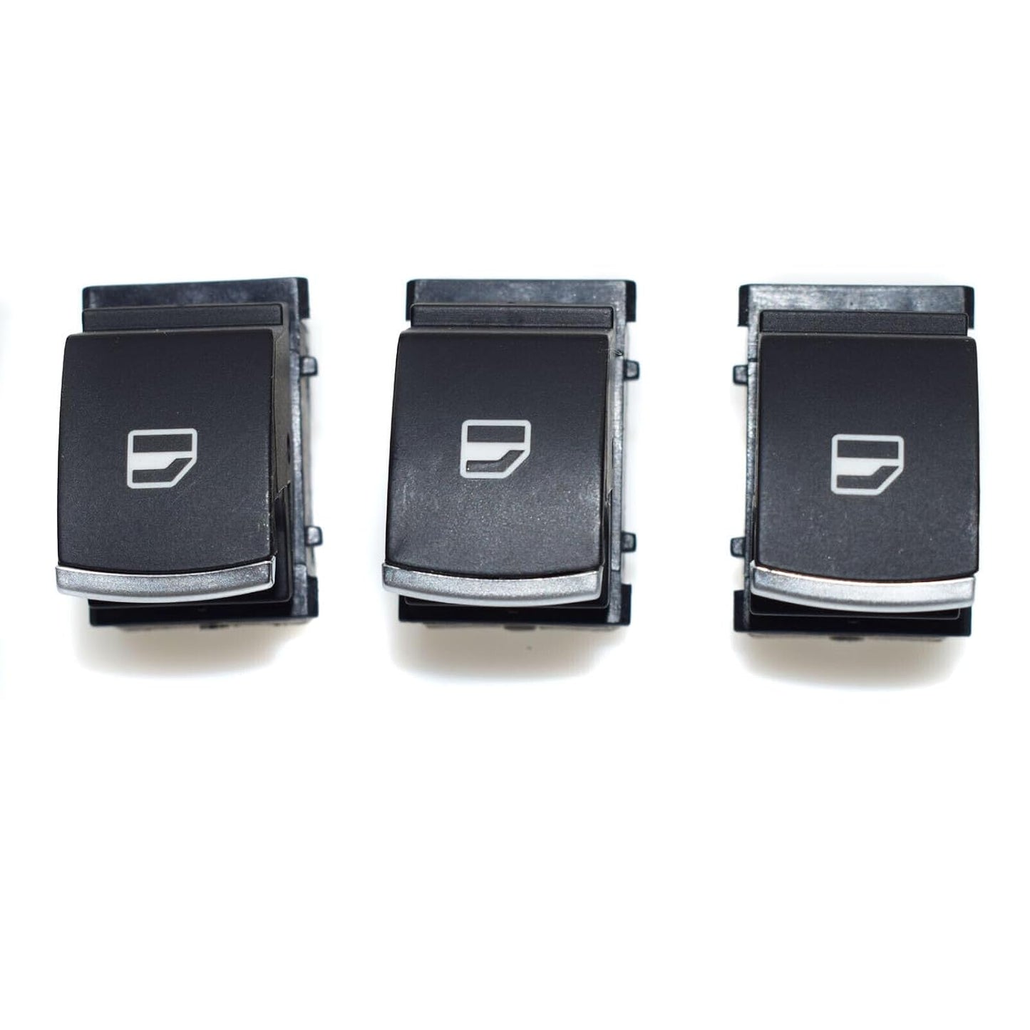 ya 4 8.8 3-Piece Chrome Plated Passenger Window Switch for VW Golf Jetta MK5 MK6 Passat CC Tiguan