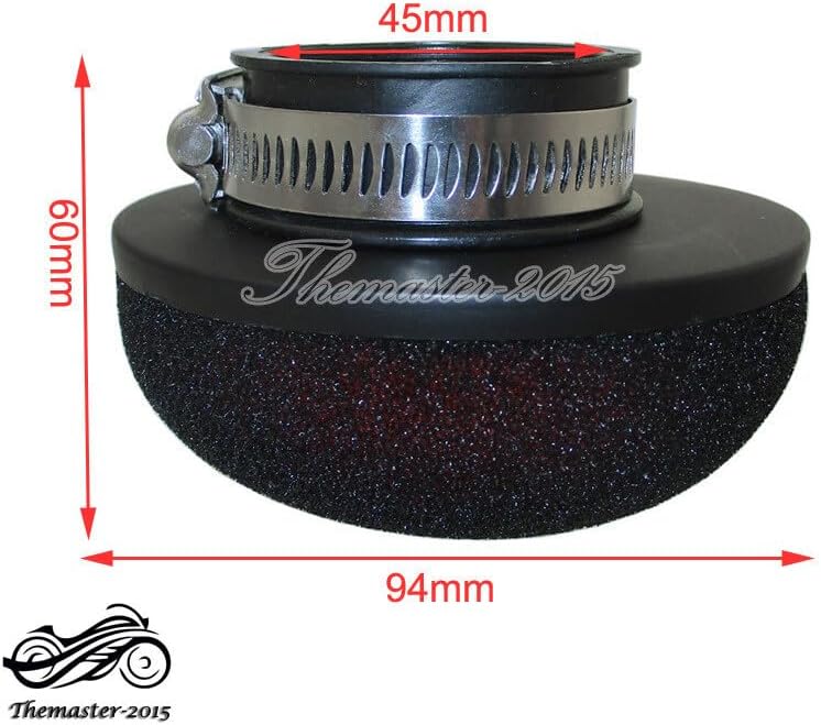 ya 5 8.10 45mm Air Filter Pod For Pit Dirt Bike ATV Quad Go Kart Buggy Motorcycle