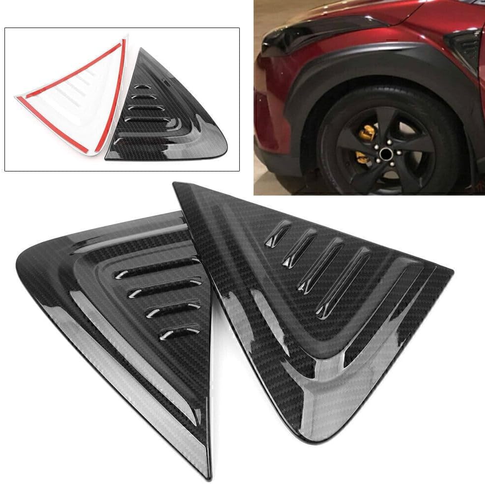 ya 4 8.24 baidi 2PCS Side Fender Vent Air Wing Cover Trim Fit for Toyota C-HR 2016-2018 ABS Car