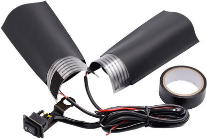 ya 6 8.24 baidi Motorcycle ATV Heated Handlebar Grips W/3-speed Adjustable Switch Cold Winter