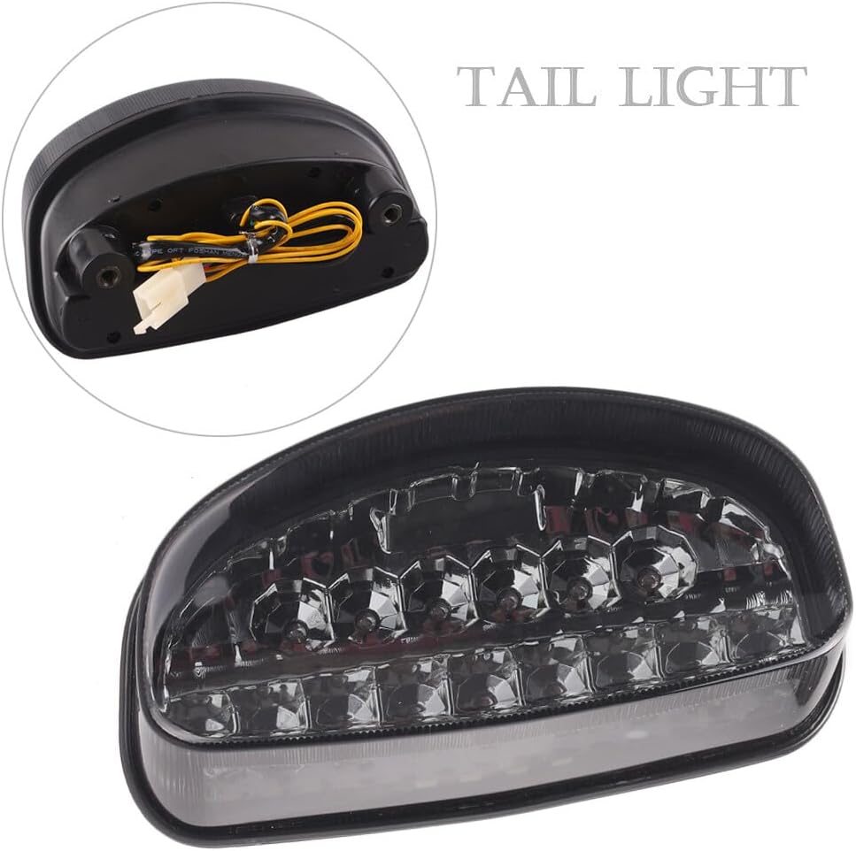 ya 10 9.16 zhengce for Suzuki GS500E 1999-02 &GS500F 2004 ABS LED Taillight Integrated Turn Si
