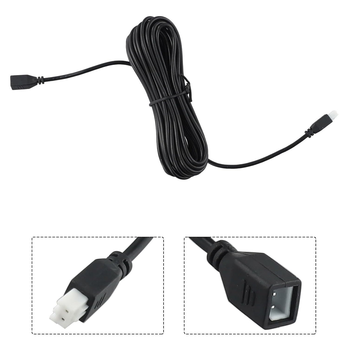 ya 23 10.7 baidi Extension Cable Cable 1pc Black Parking Sensor Extension Cable Plastic