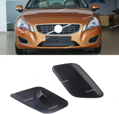 ya 27 10.13 baidi 2Pcs Front Bumper Headlamp Washer Cover Lid RH & LH for Volvo S60 2011-2013