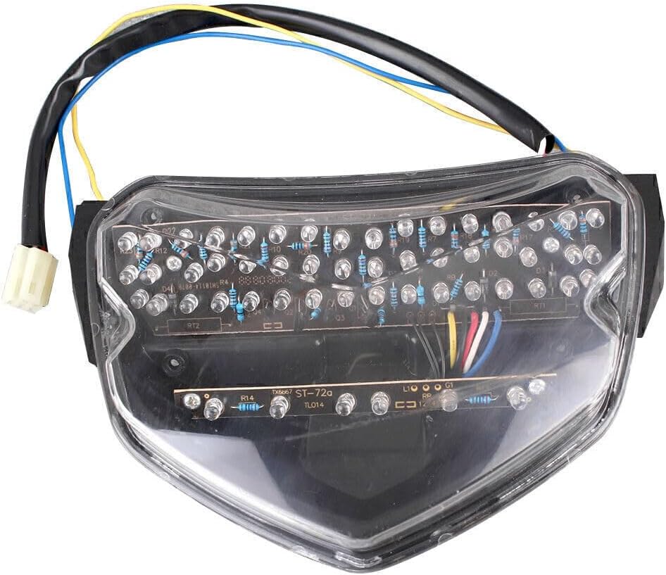 ya 5 8.24 baidi for Suzuki 2004 2005 GSXR 600 750 K4 Rear Brake Tail Light Turn Signals LED Stop