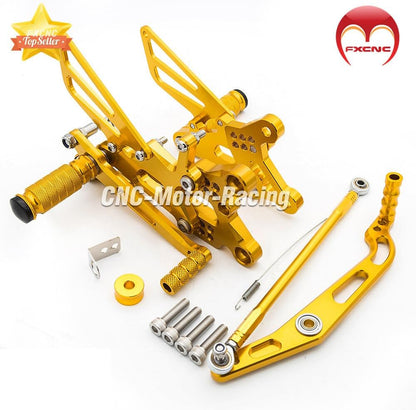ya 5 8.10 Suitable for Yamaha YZF R6 R6S 2006-2016 2017 2018 2019 2020 CNC Rear Wheel footrest footrest