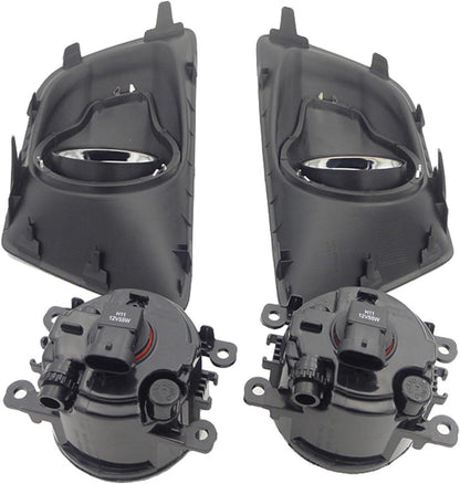 ya 7 8.24 baidi 1Set Front Bumper Fog Lights Lamps W/Cover+Bulbs Fit for Ford Ecosport 2013-2014