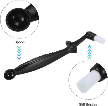ya 26 10.21 baidi Espresso Machine Brush, 2 Pcs Coffee Cleaning Tool for Coffee Grinder, Black