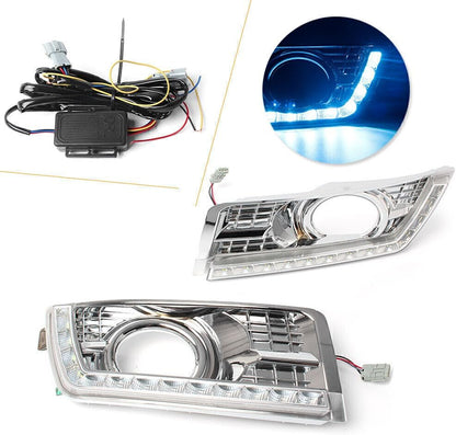 ya 4 8.10 3 Color LED Daytime Running Fog Lights Lamp For for Cadillac SRX 2012-2016 15