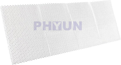 ya 2 8.15 8 * 16mm Car Bumper Fender Hood Vent Grille Net Aluminum Silver Mesh Grill Cover