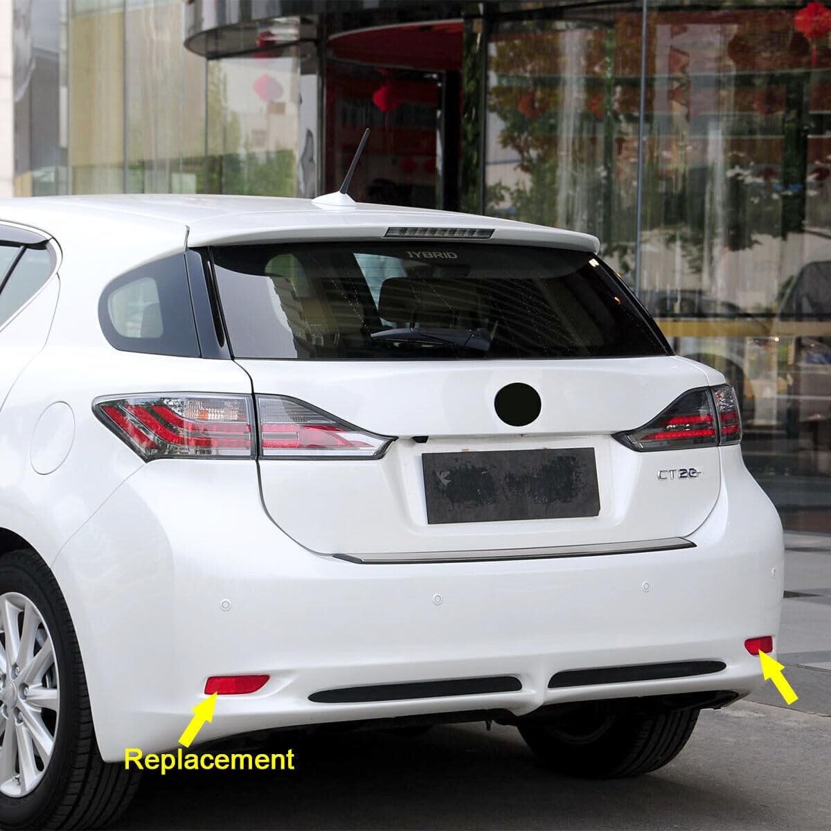 ya 4 8.24 baidi One pair of rear bumper side marker reflectors ASSY fits for Lexus CT200h ZWA10 2011-2017
