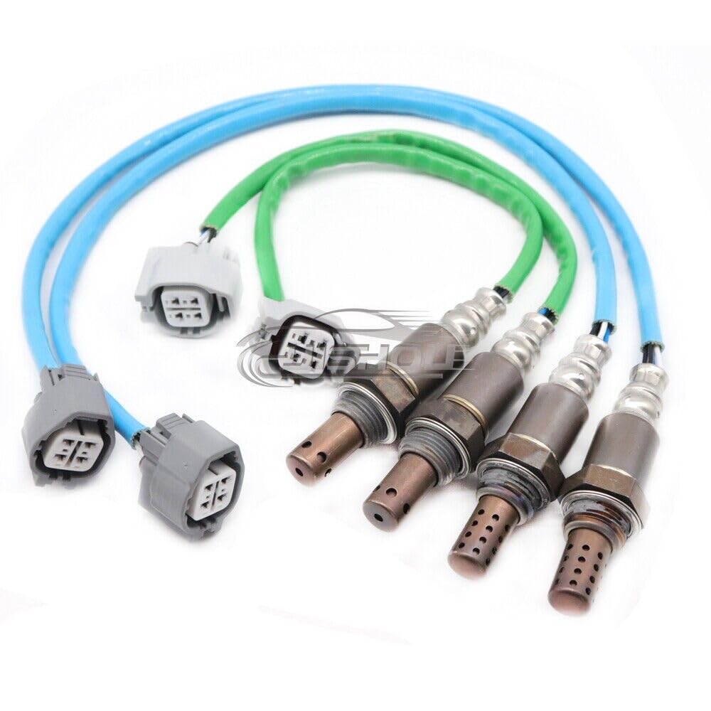 ya 5 8.24 baidi 4pcs up + Downstream Oxygen Sensor Suitable for Jaguar xj8 XJR Vanden Plas 2005-2007